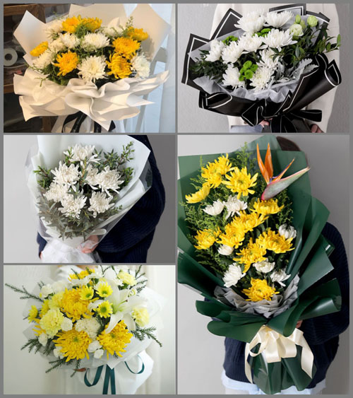 江苏泰州靖江市白事花束代送
